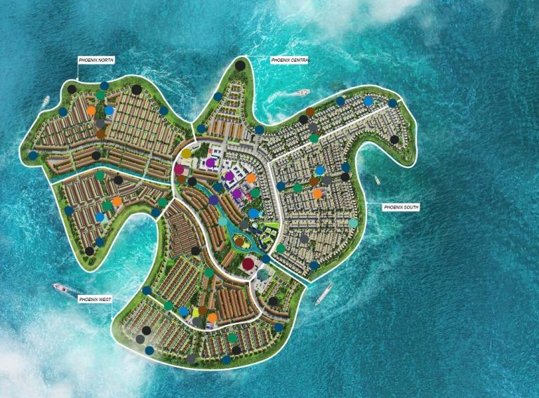 Mặt bằng Đảo Phượng Hoàng Aqua City